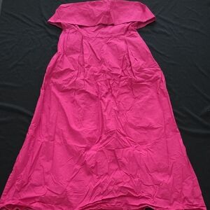 Strapless Pink Maxi Dress